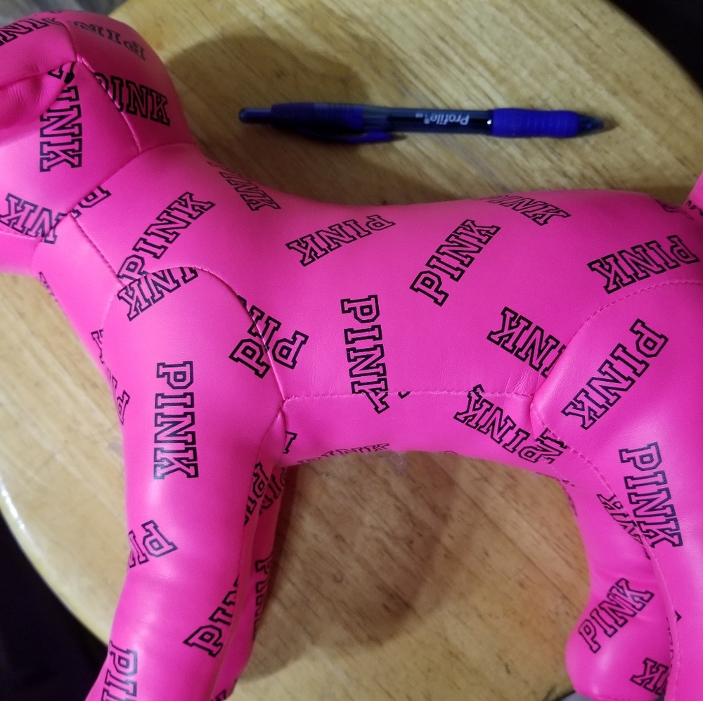 Victoria’s Secret pink vinyl dog